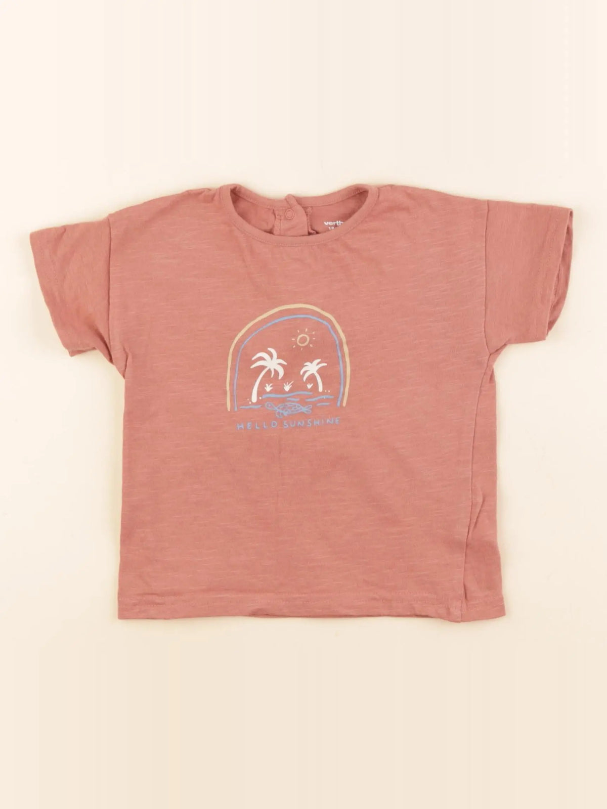 Vertbaudet - tee-shirt rose - 18 mois