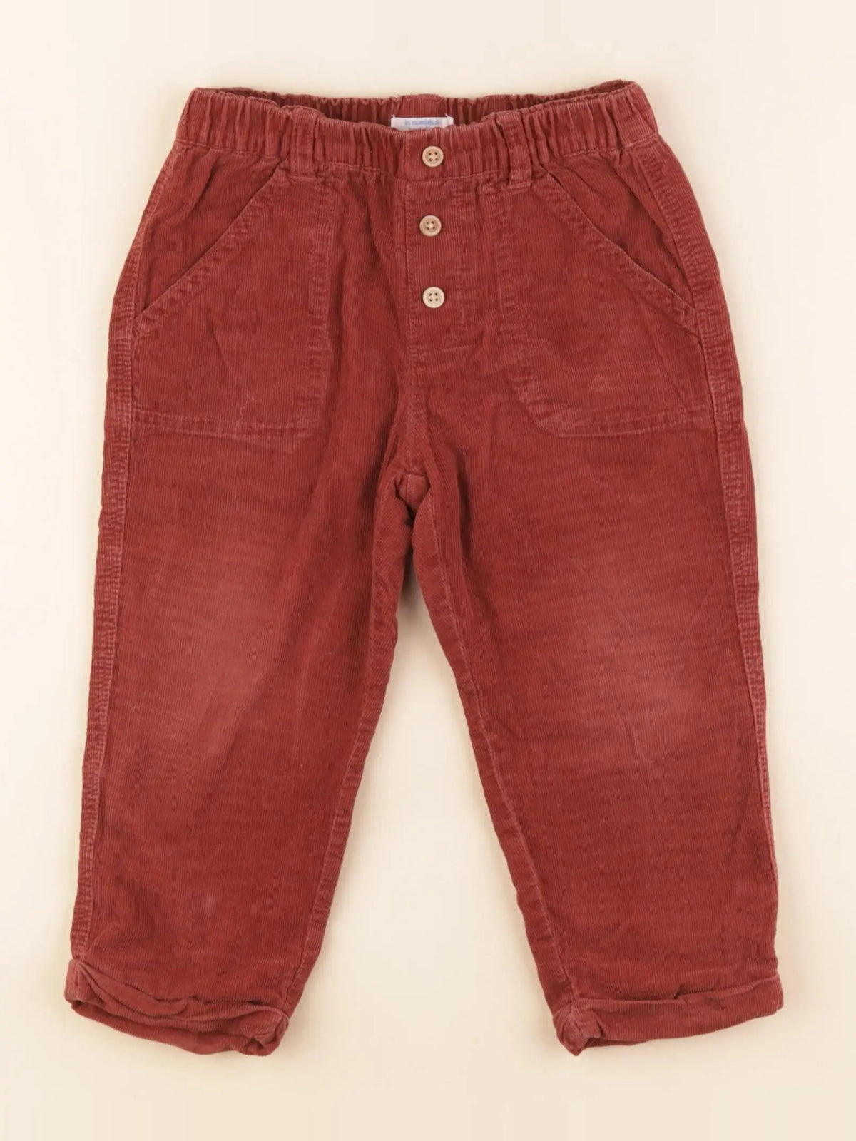 Boutchou - pantalon doublé marron - 18 mois