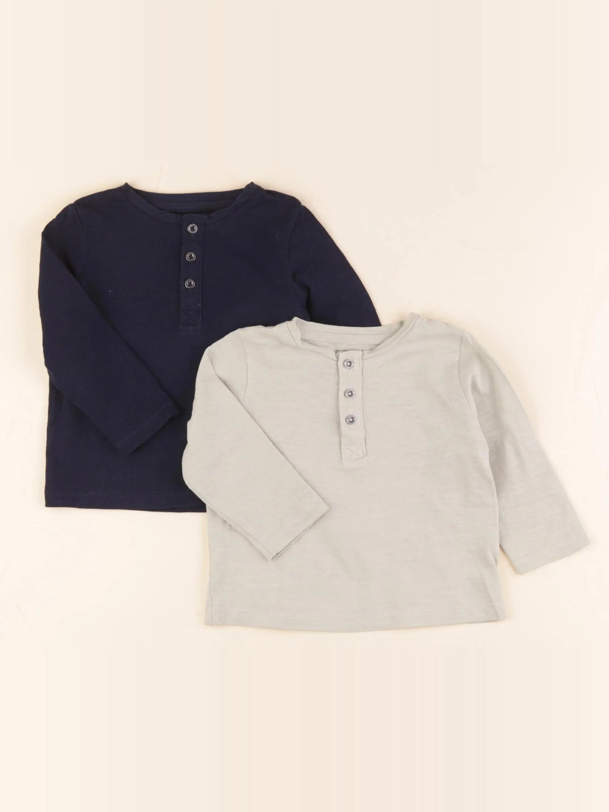 Vertbaudet - lot de 2 tee-shirts bleu, vert - 9 mois