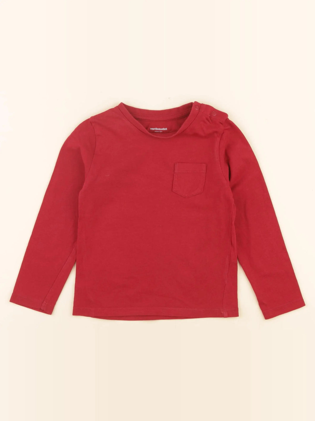 Vertbaudet - tee-shirt rouge - 36 mois