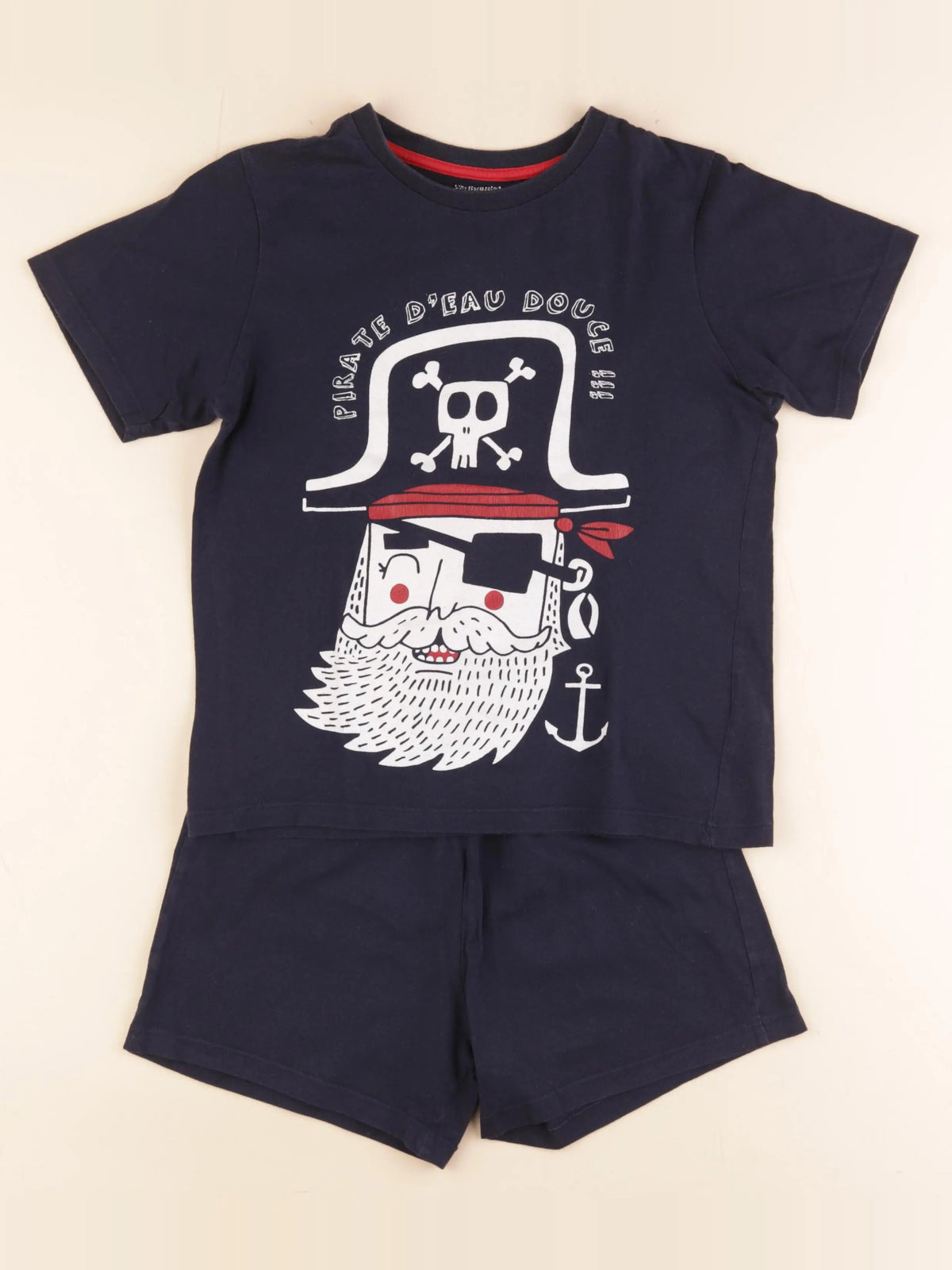 Vertbaudet - pyjama coton bleu - 10 ans