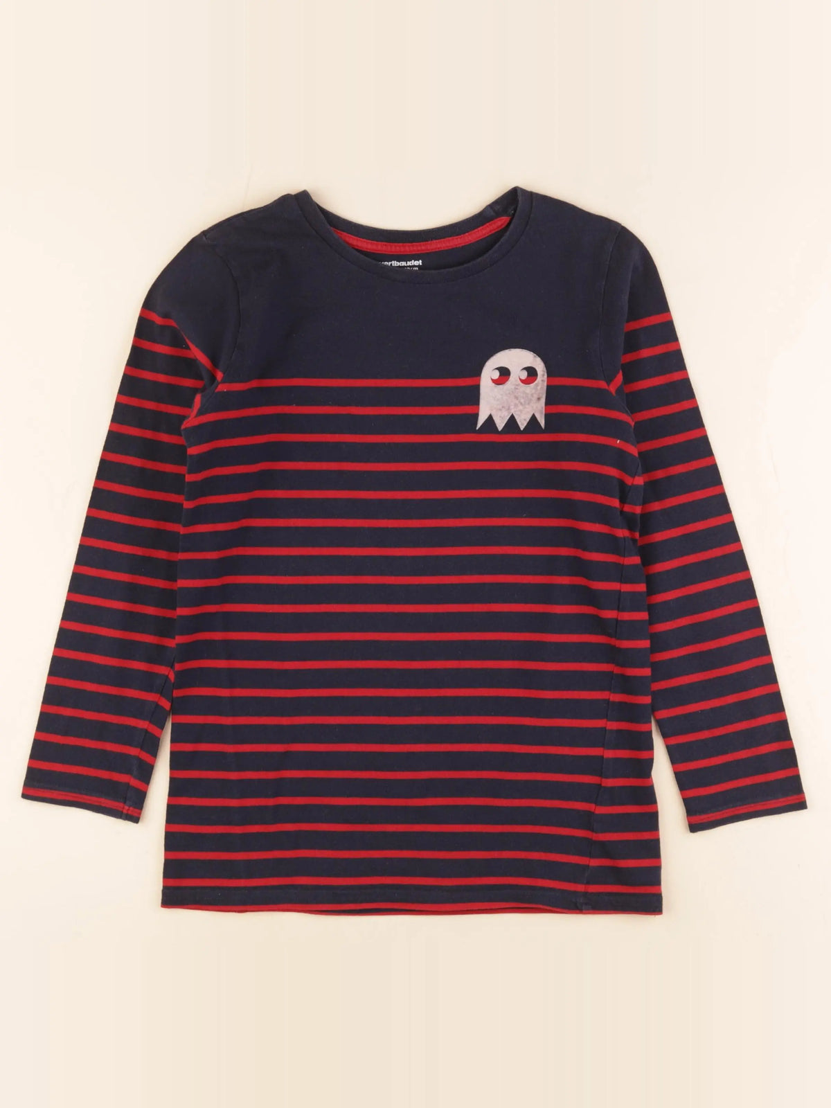 Vertbaudet - tee-shirt bleu, rouge - 10 ans