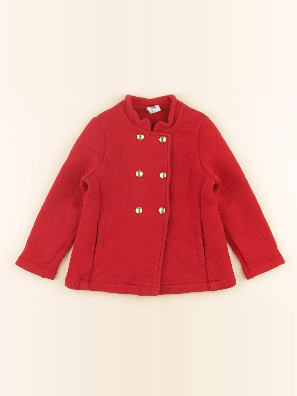 Petit Bateau - sweat rouge - 3 ans