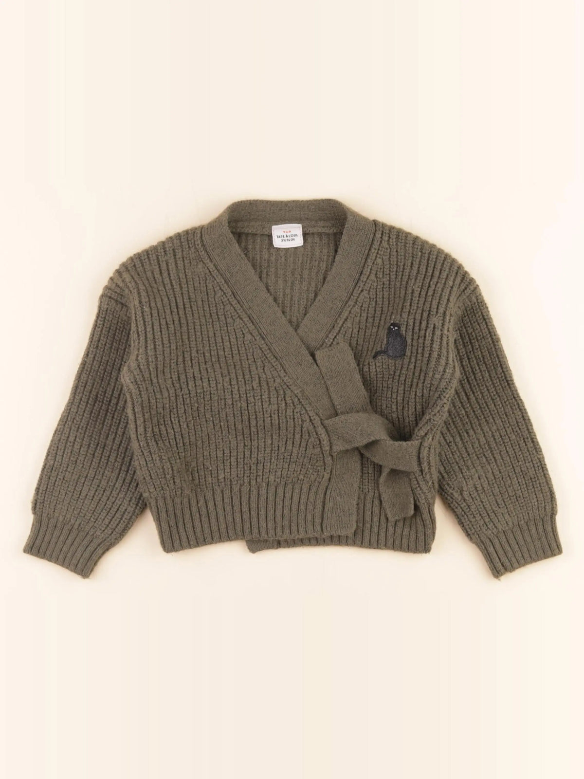 Tape à l'oeil - gilet vert, or - 3 ans
