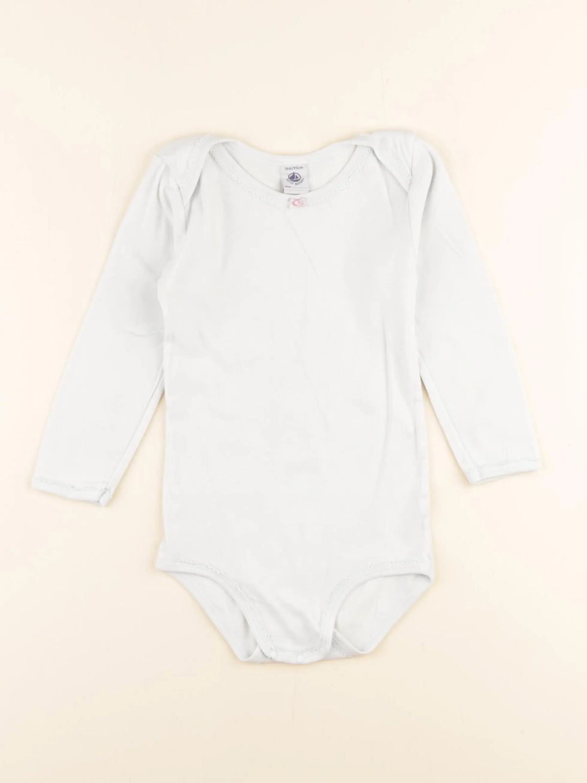 Petit Bateau - body blanc - 36 mois