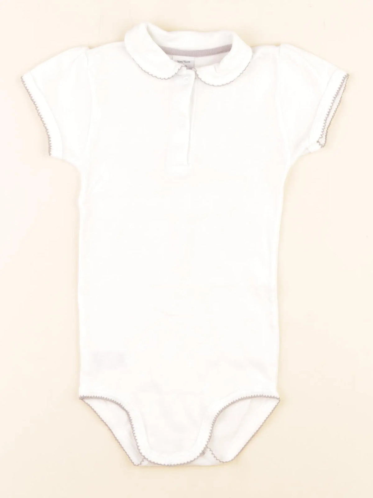 Petit Bateau - body à col blanc - 36 mois