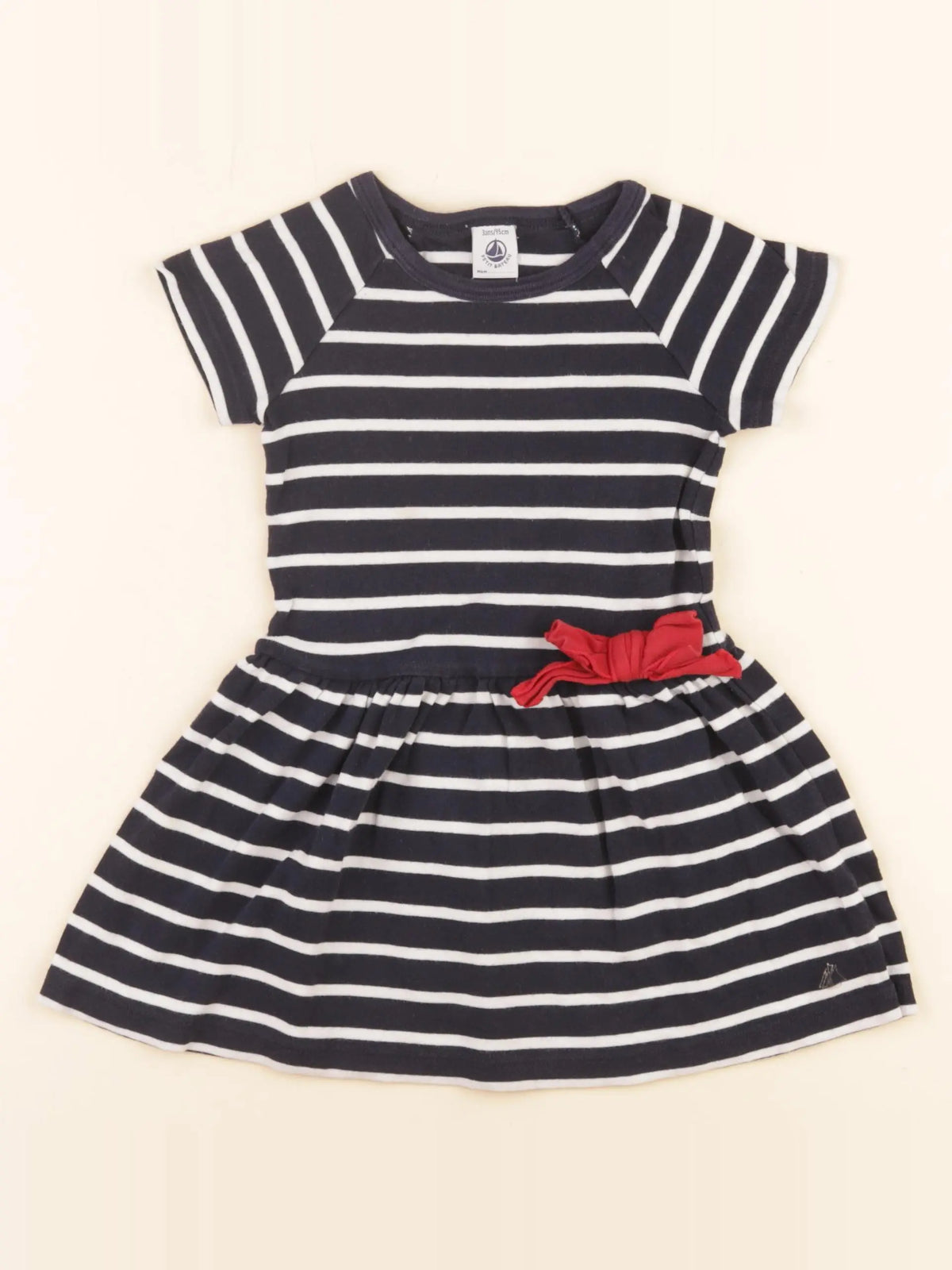 Petit Bateau - robe bleu - 3 ans