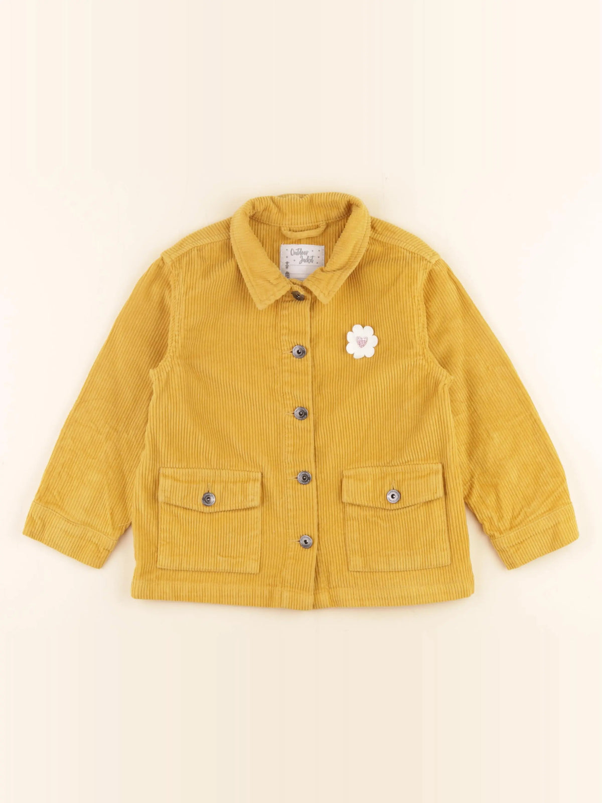 Vertbaudet - chemise jaune - 6 ans