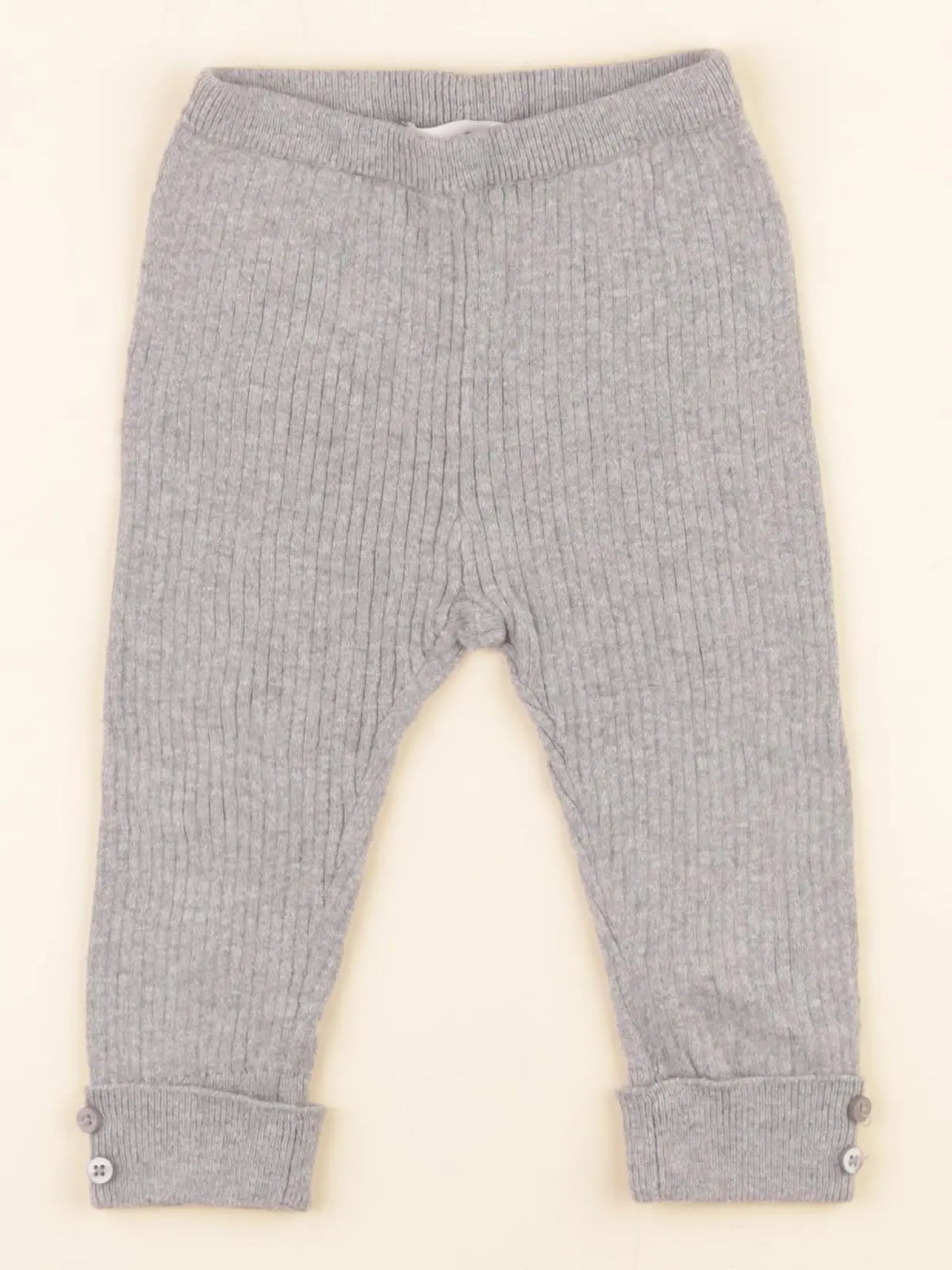 Zara - legging gris - 6/9 mois
