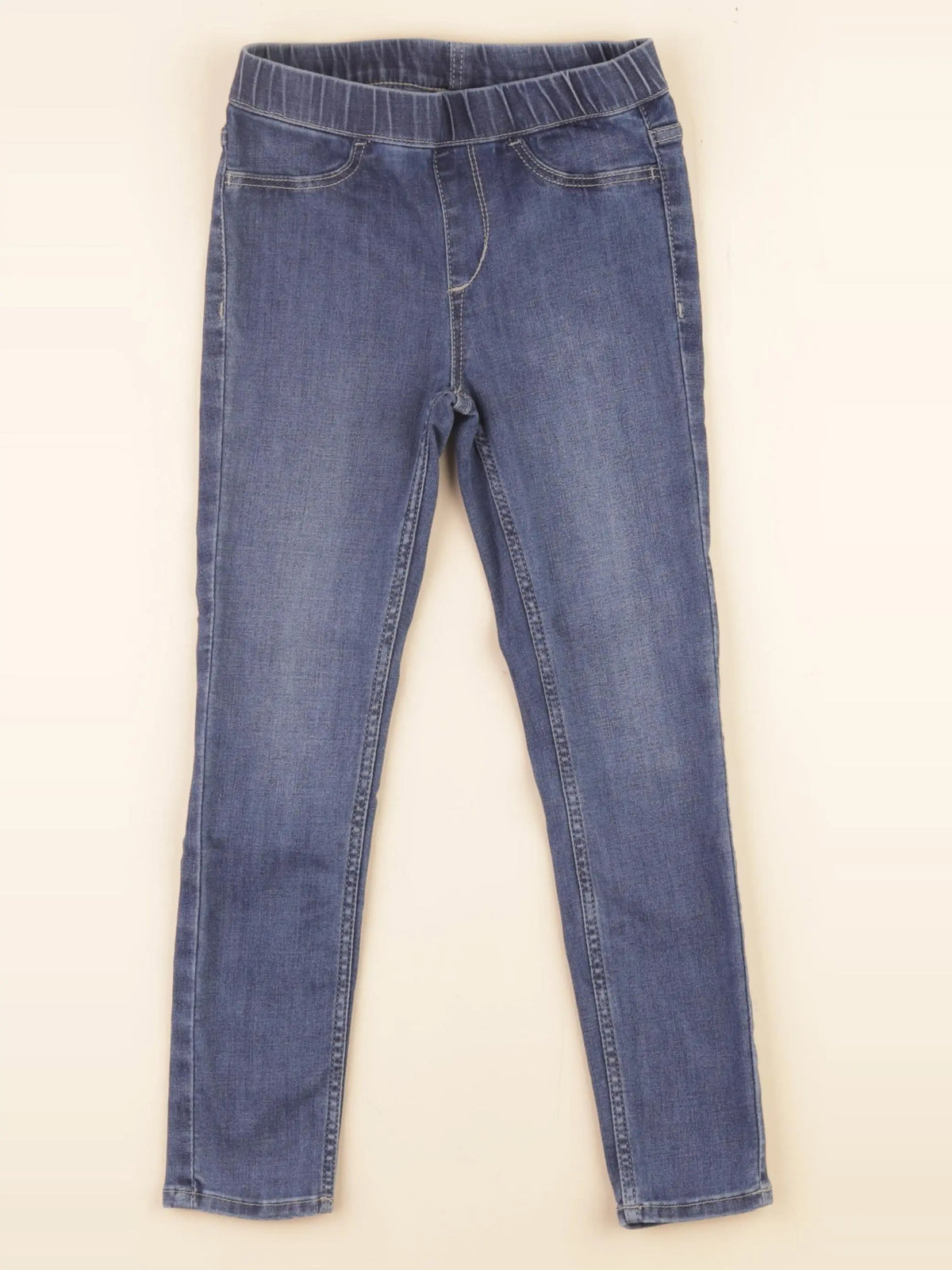 H&M - jegging bleu - 4/5 ans