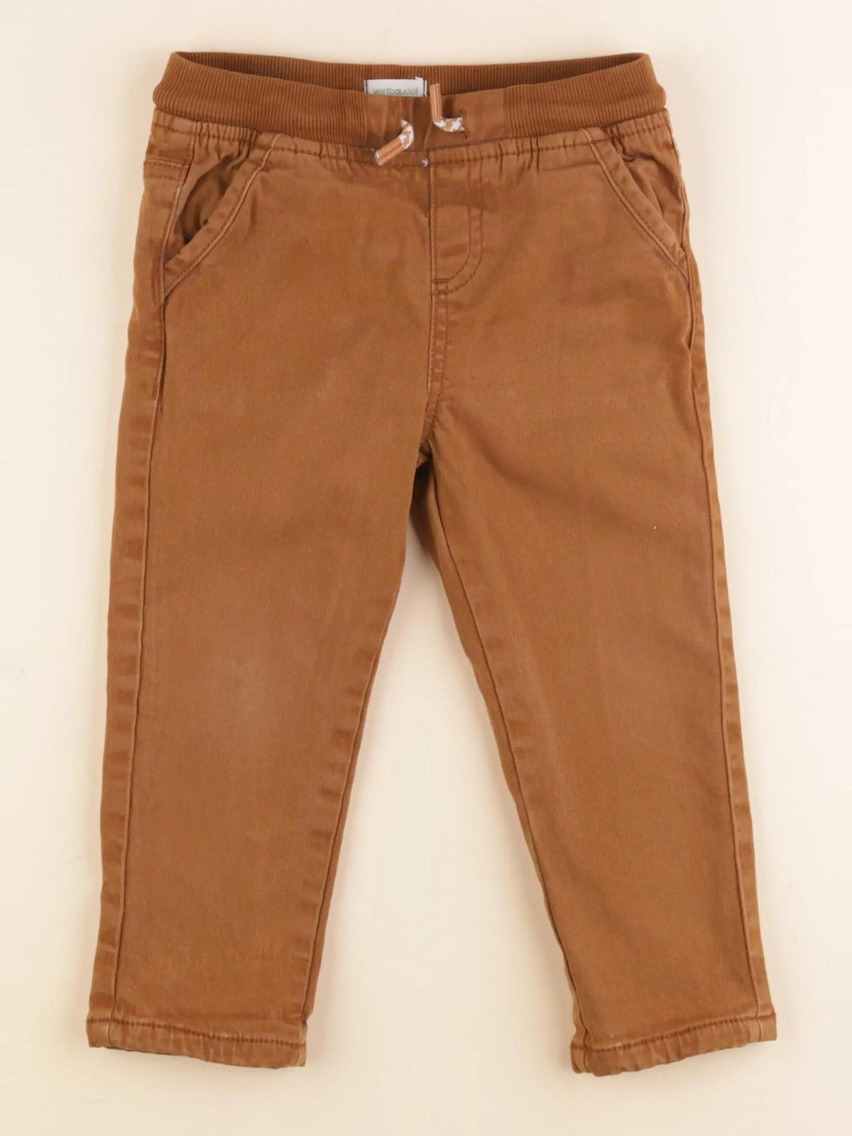 Vertbaudet - pantalon marron - 36 mois