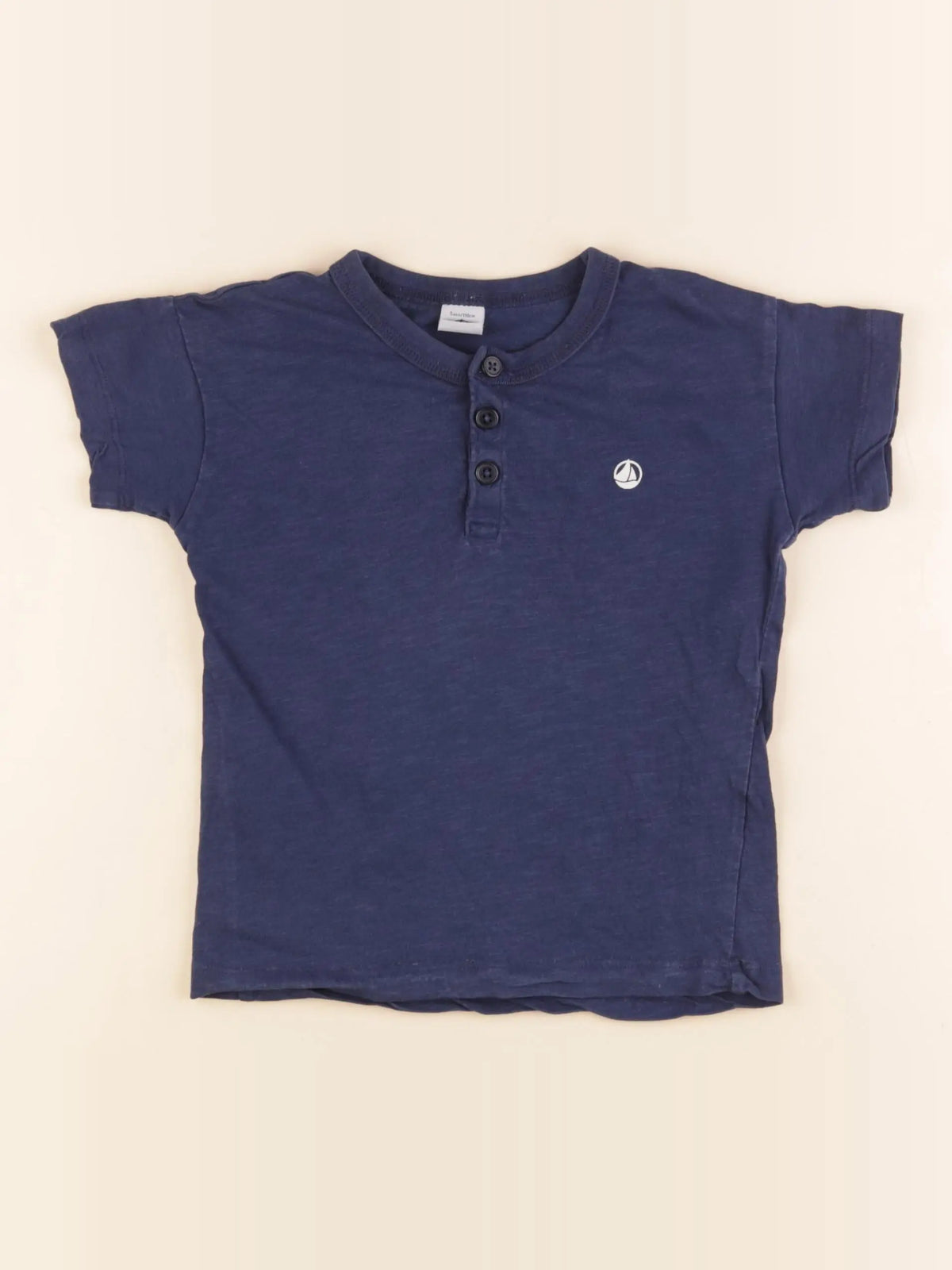 Petit Bateau - tee-shirt bleu - 5 ans