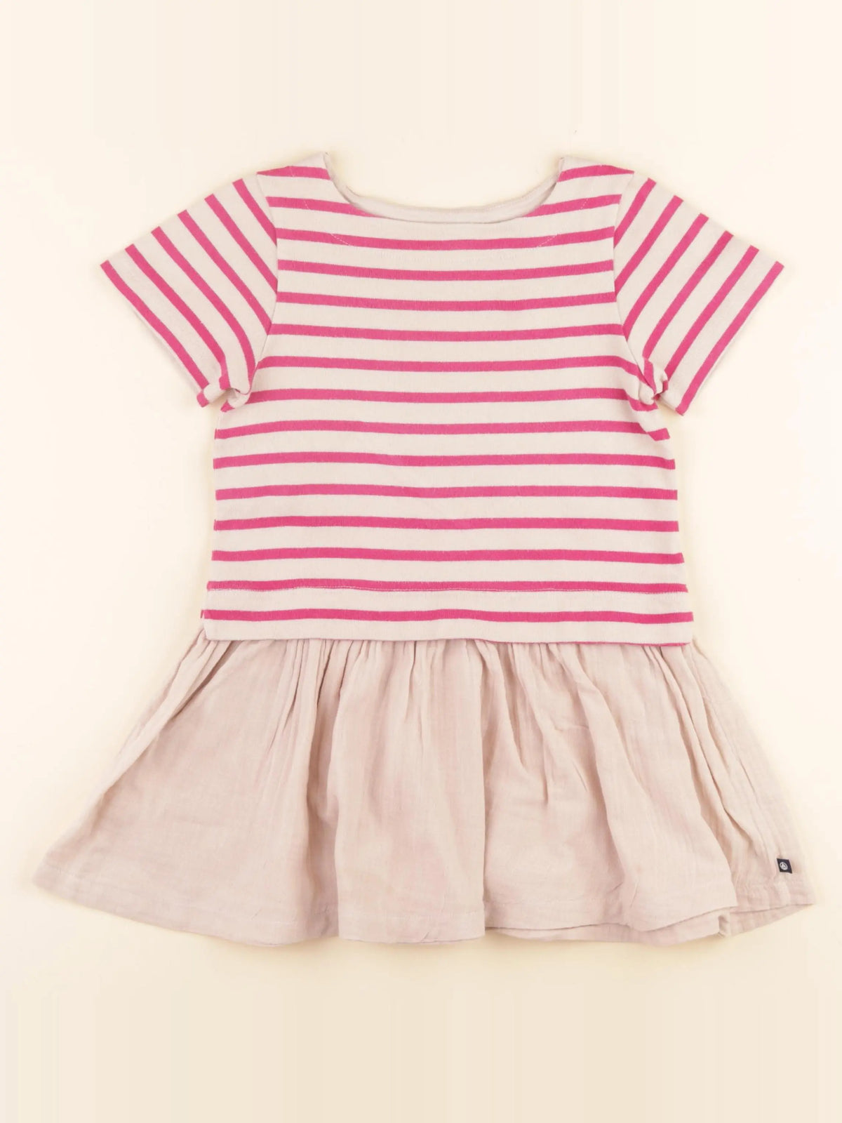 Petit Bateau - robe rose - 6 ans