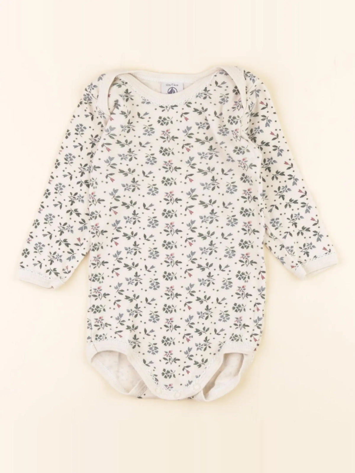 Petit Bateau - body multicolore - 12 mois