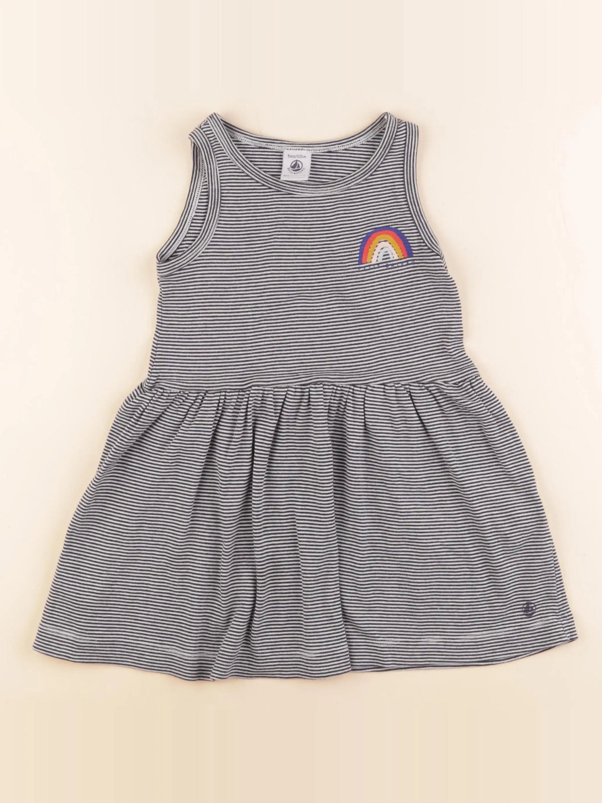 Petit Bateau - robe bleu - 5 ans