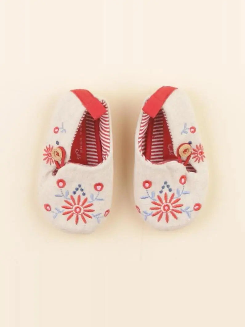 Zara - chaussons beige - pointure 17