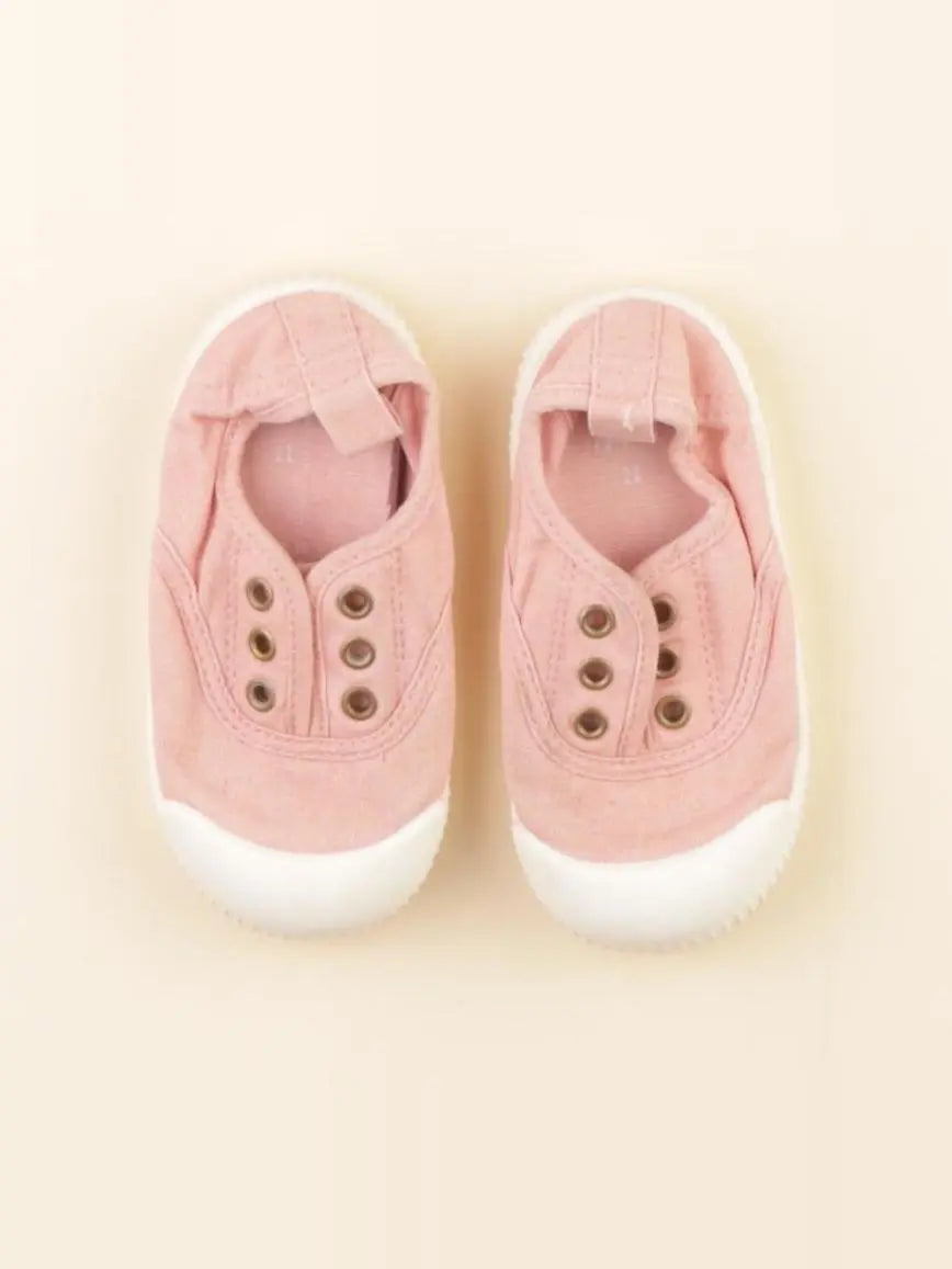 H&M - tennis élastiqué rose - pointure 22