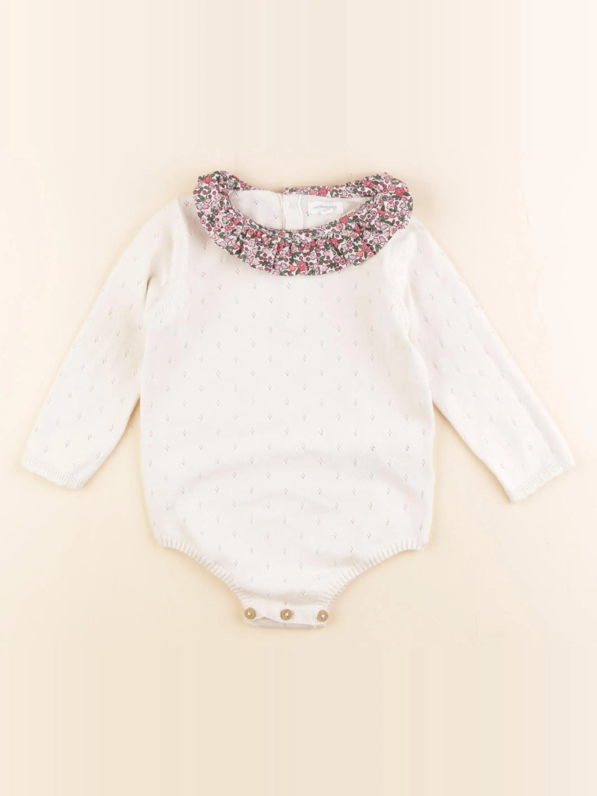 Vertbaudet - body à col multicolore - 18 mois