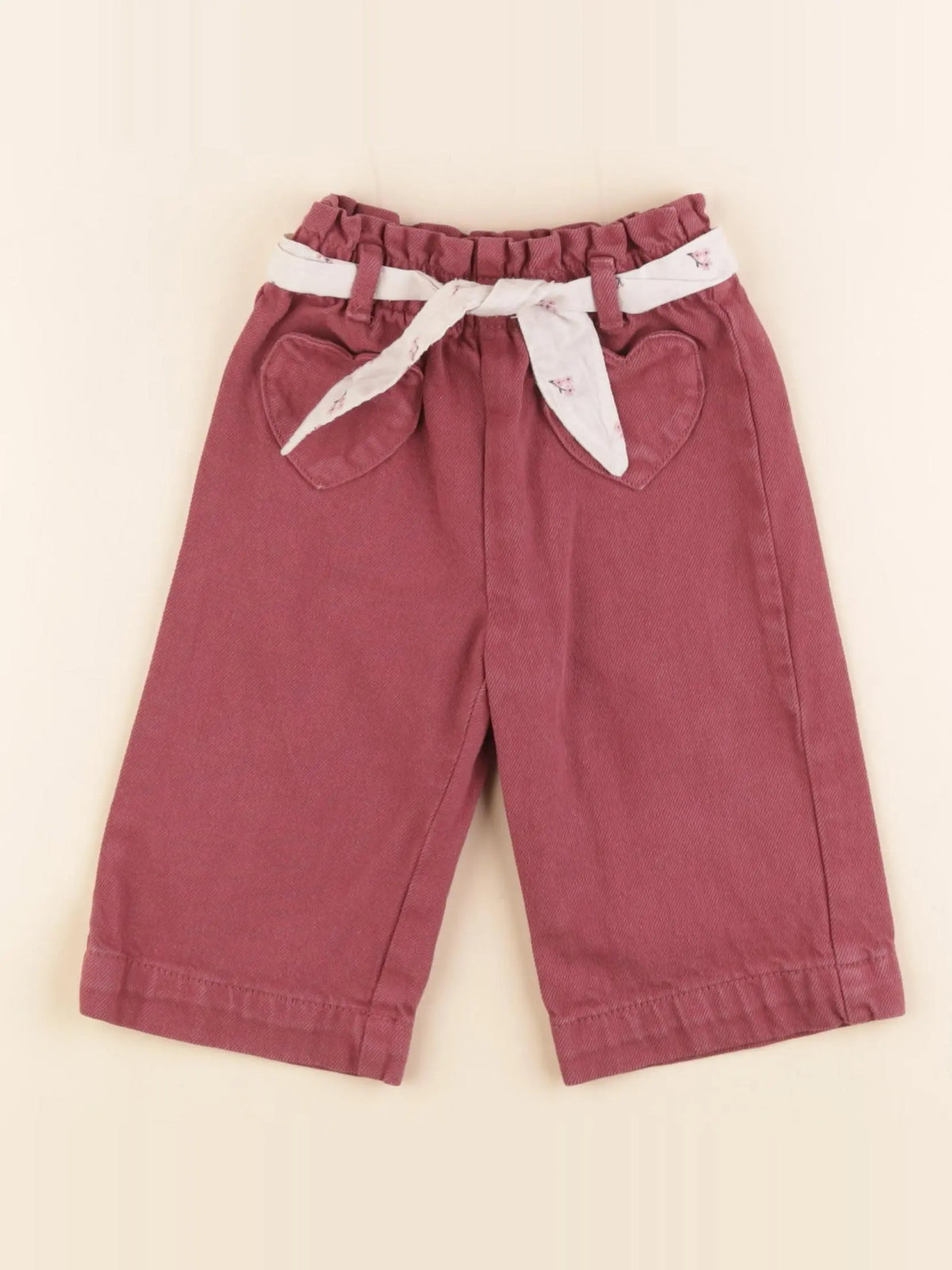 Vertbaudet - pantalon rose - 12 mois