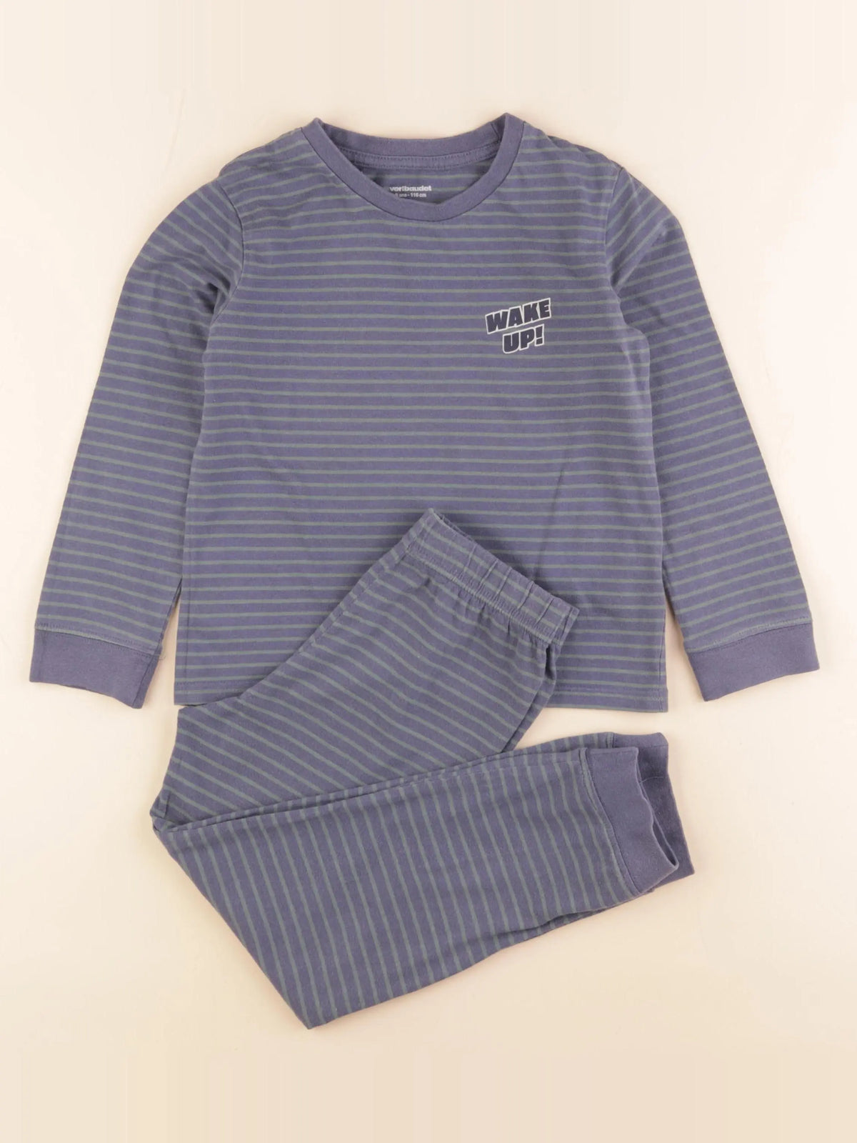 Vertbaudet - pyjama coton bleu - 6 ans