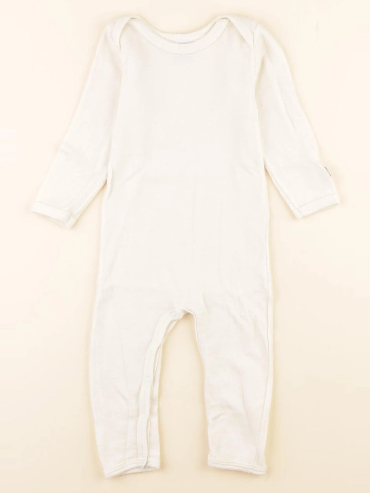 Petit Bateau - pyjama coton beige - 18 mois