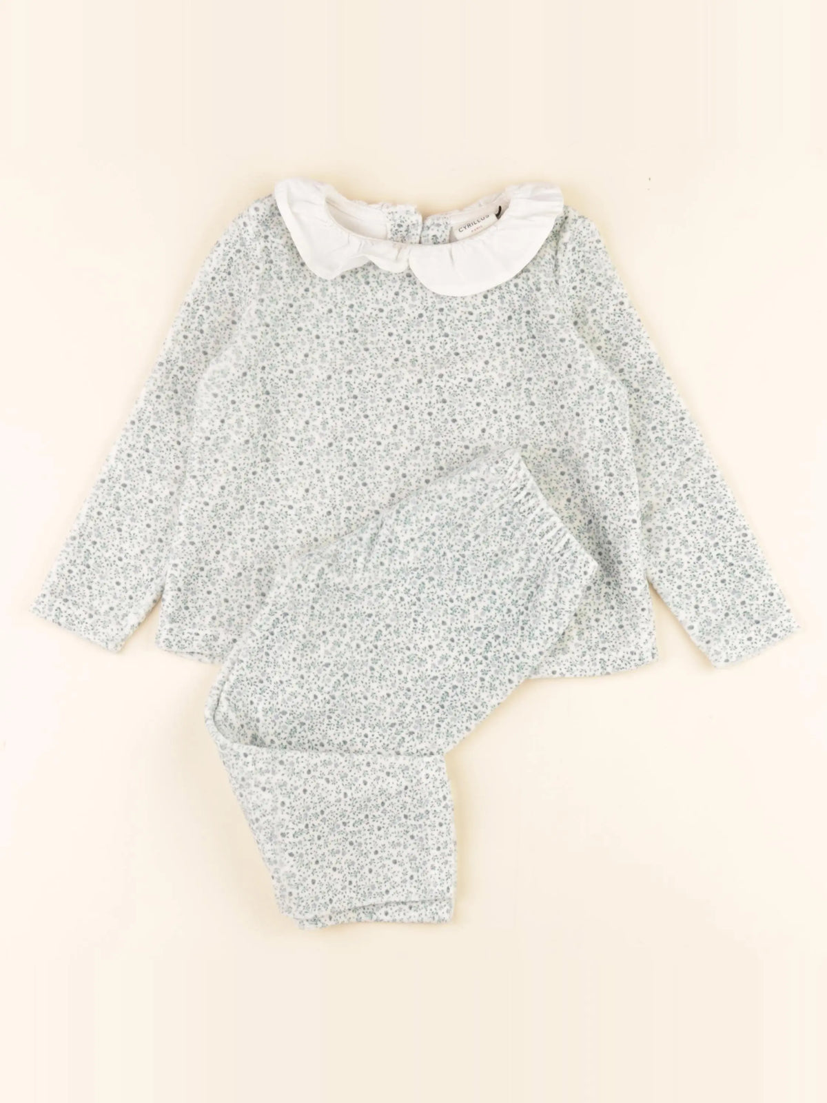 Cyrillus - pyjama velours vert - 3 ans