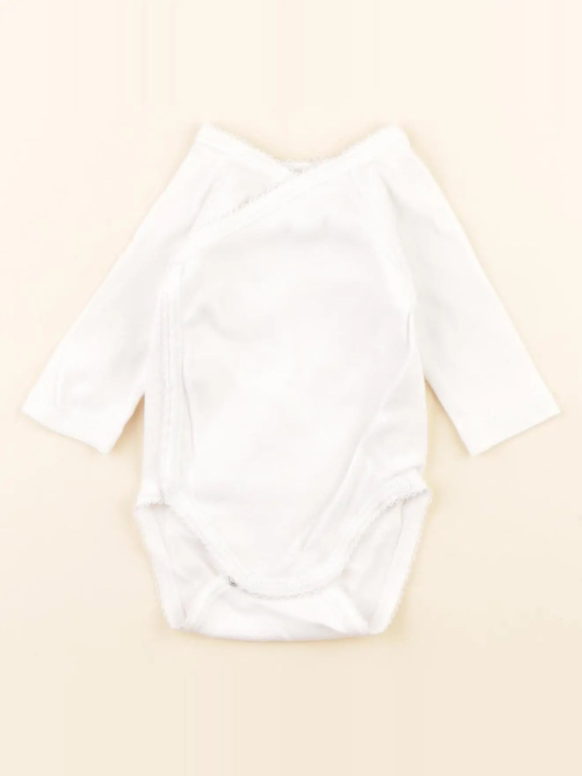 Petit Bateau - body blanc - 1 mois