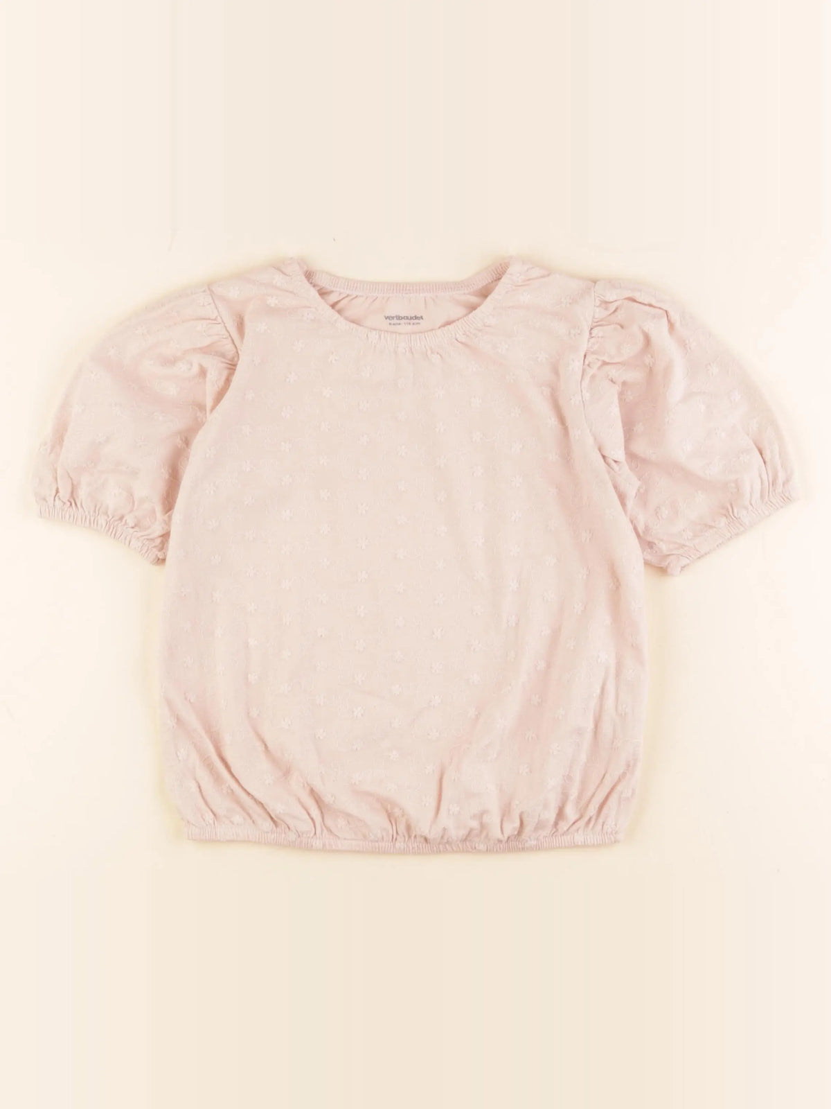 Vertbaudet - tee-shirt rose - 6 ans