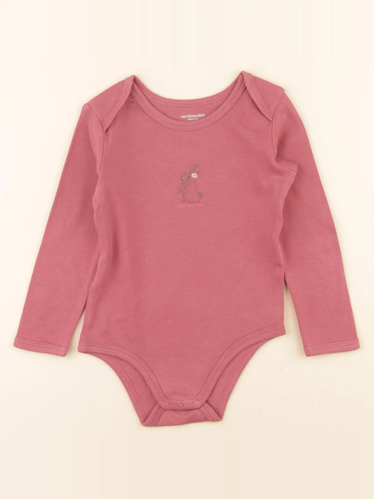 Vertbaudet - body rose - 36 mois