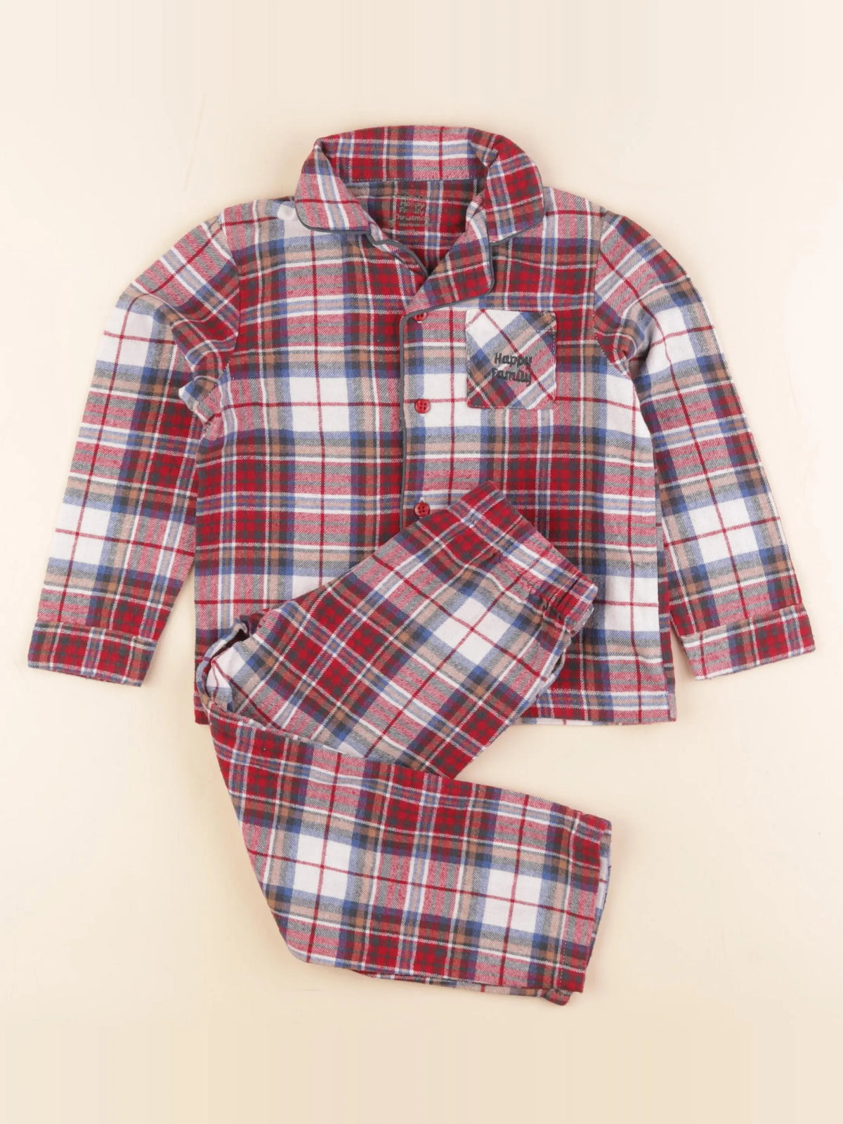 Vertbaudet - pyjama coton multicolore - 4 ans