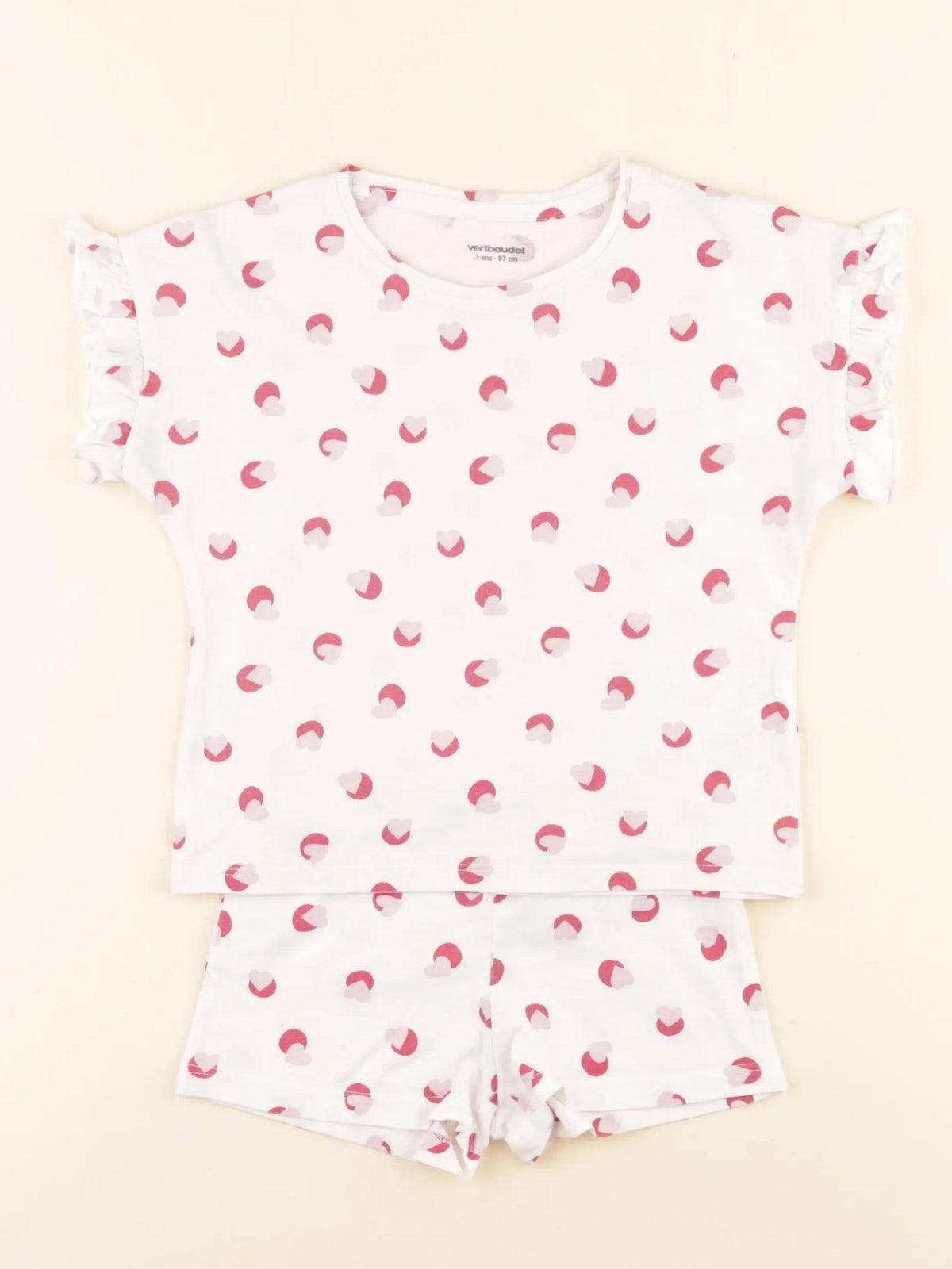 Vertbaudet - pyjama coton blanc - 3 ans