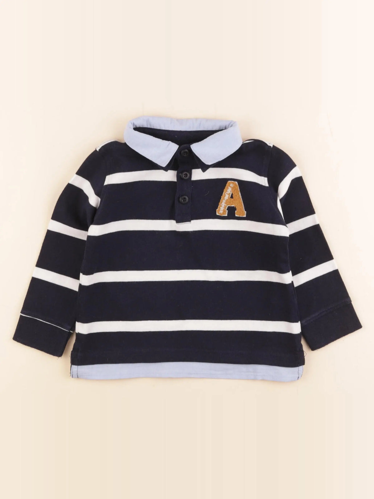 Vertbaudet - polo bleu - 3 ans