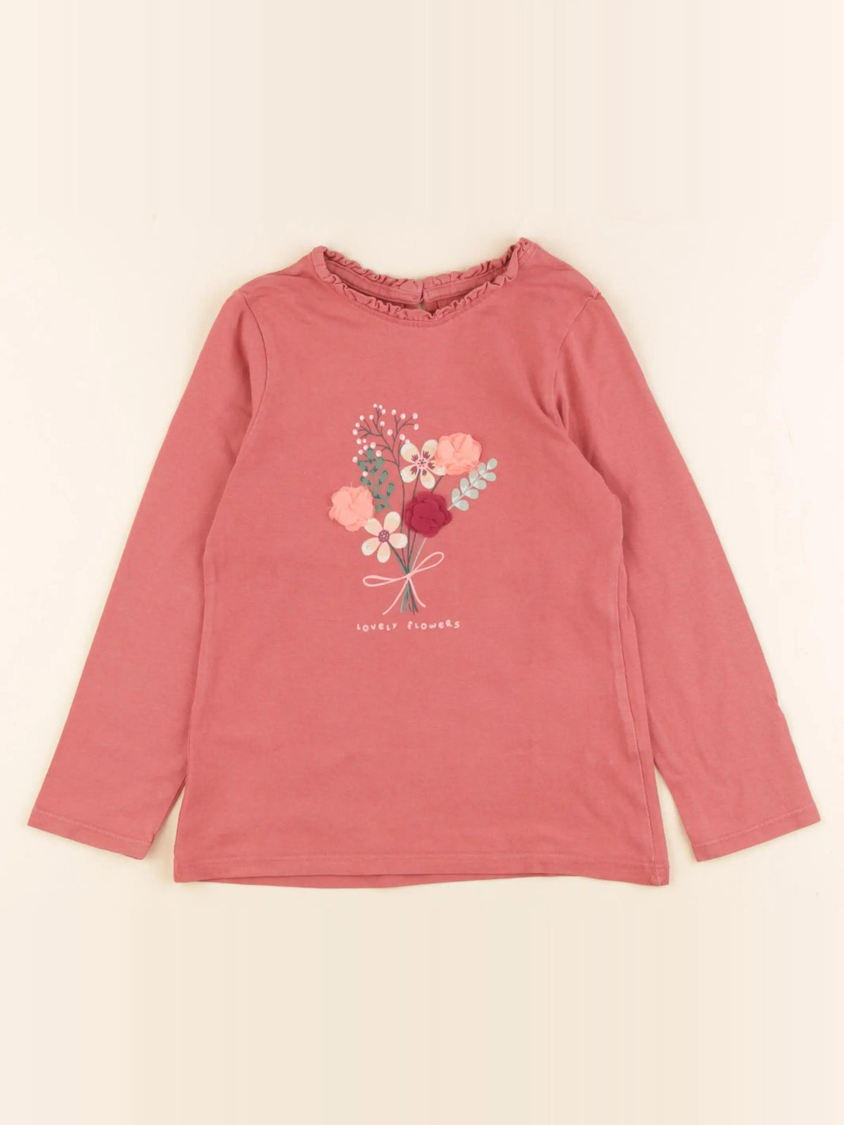 Vertbaudet - tee-shirt orange - 6 ans