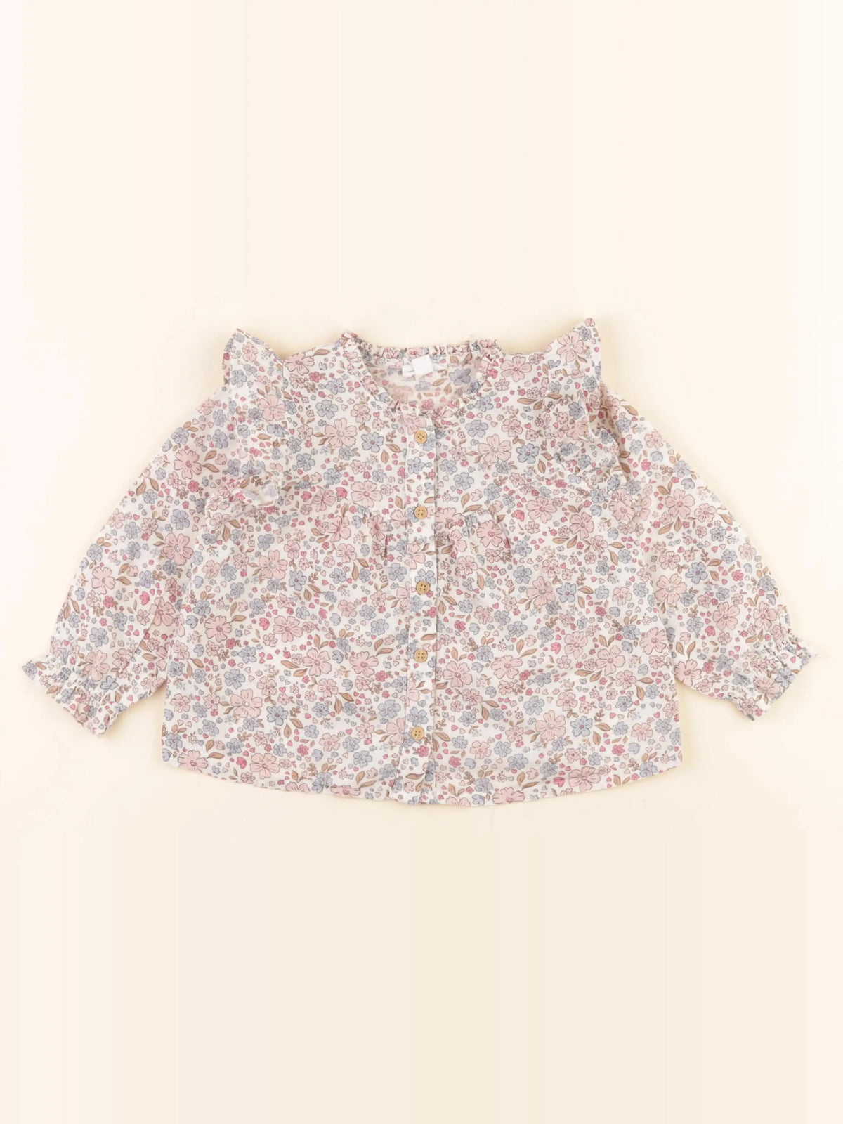 Vertbaudet - blouse multicolore - 12 mois
