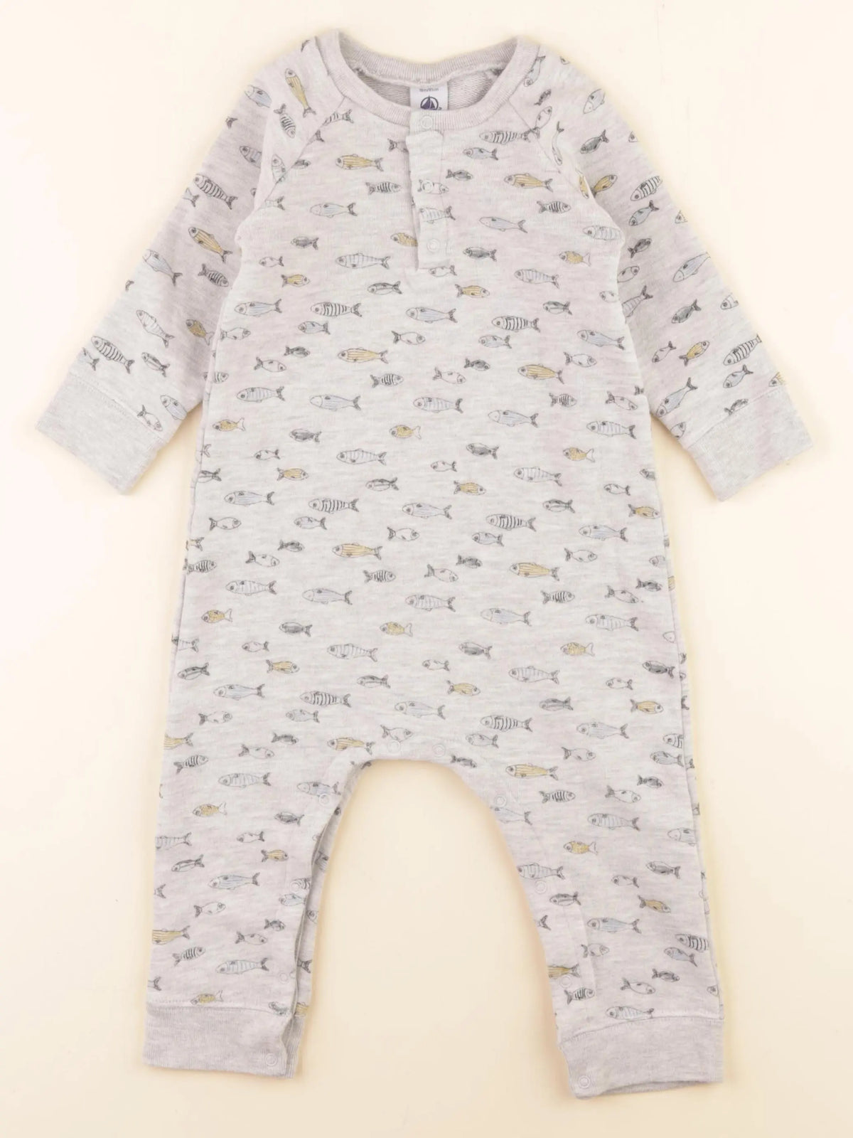 Petit Bateau - combinaison gris - 18 mois