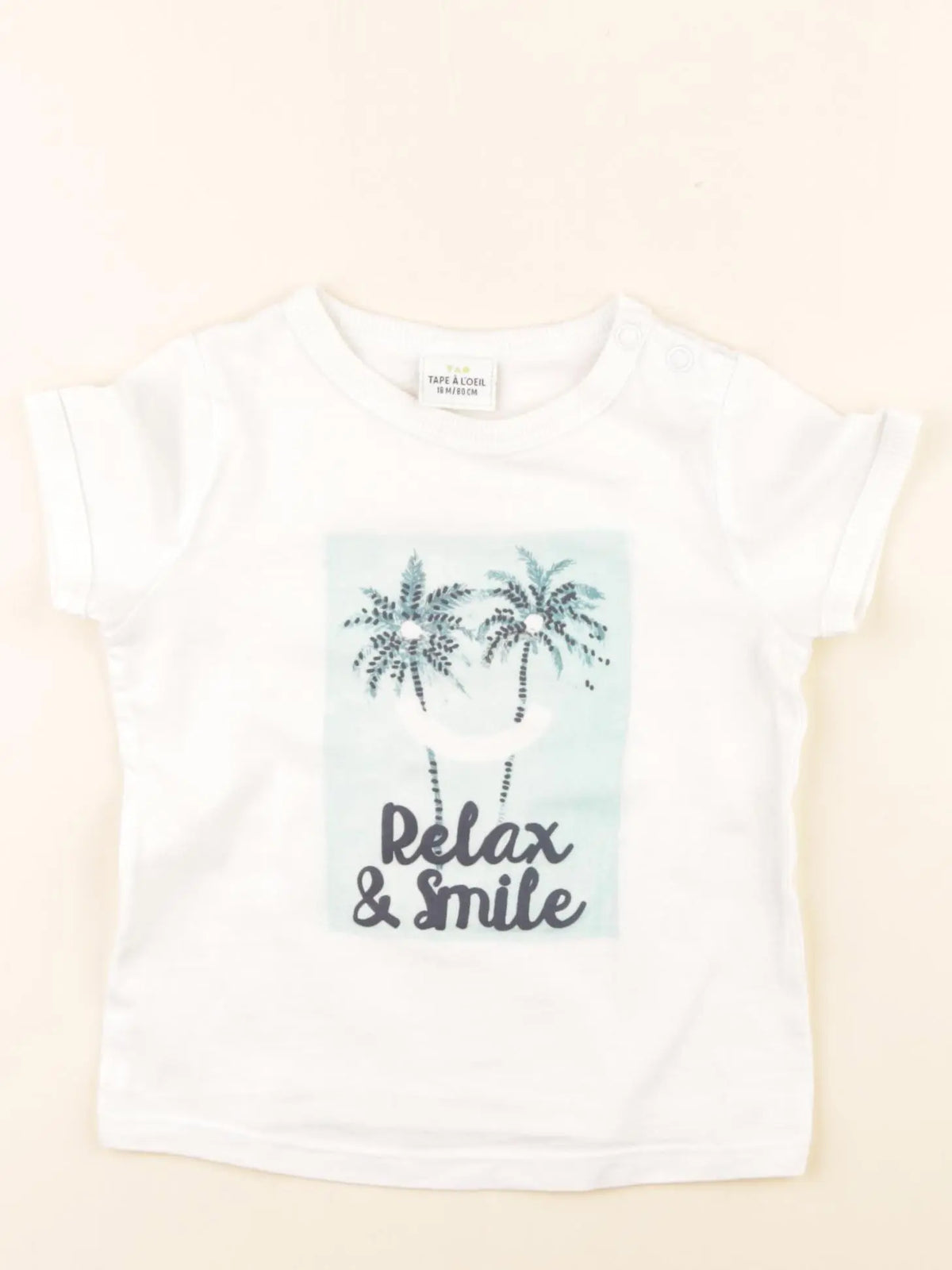 Tape à l'oeil - tee-shirt blanc - 18 mois