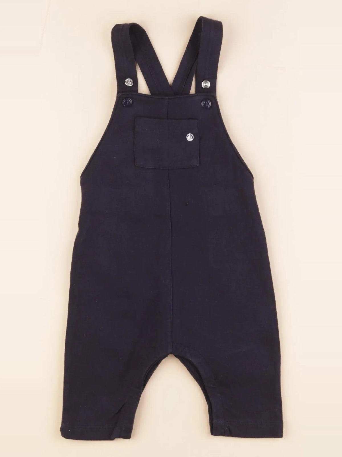 Petit Bateau - salopette bleu - 6 mois