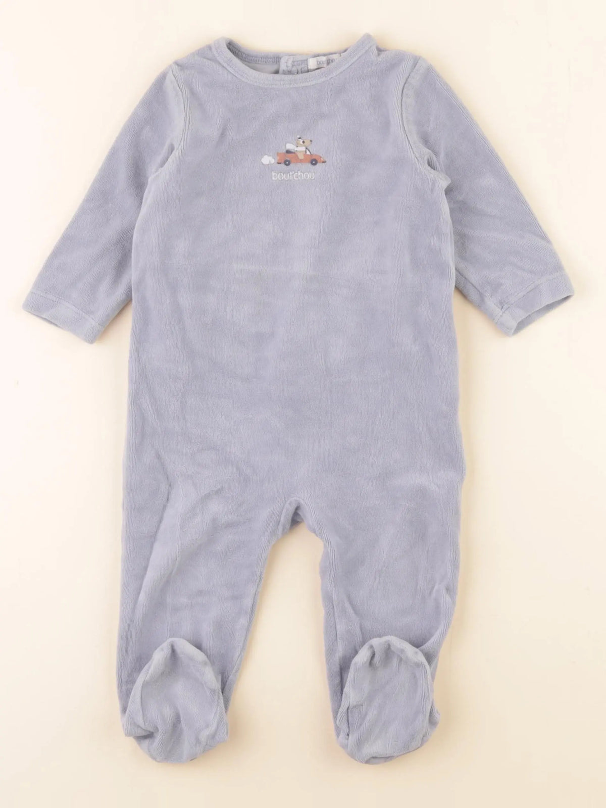 Boutchou - pyjama velours bleu - 12 mois