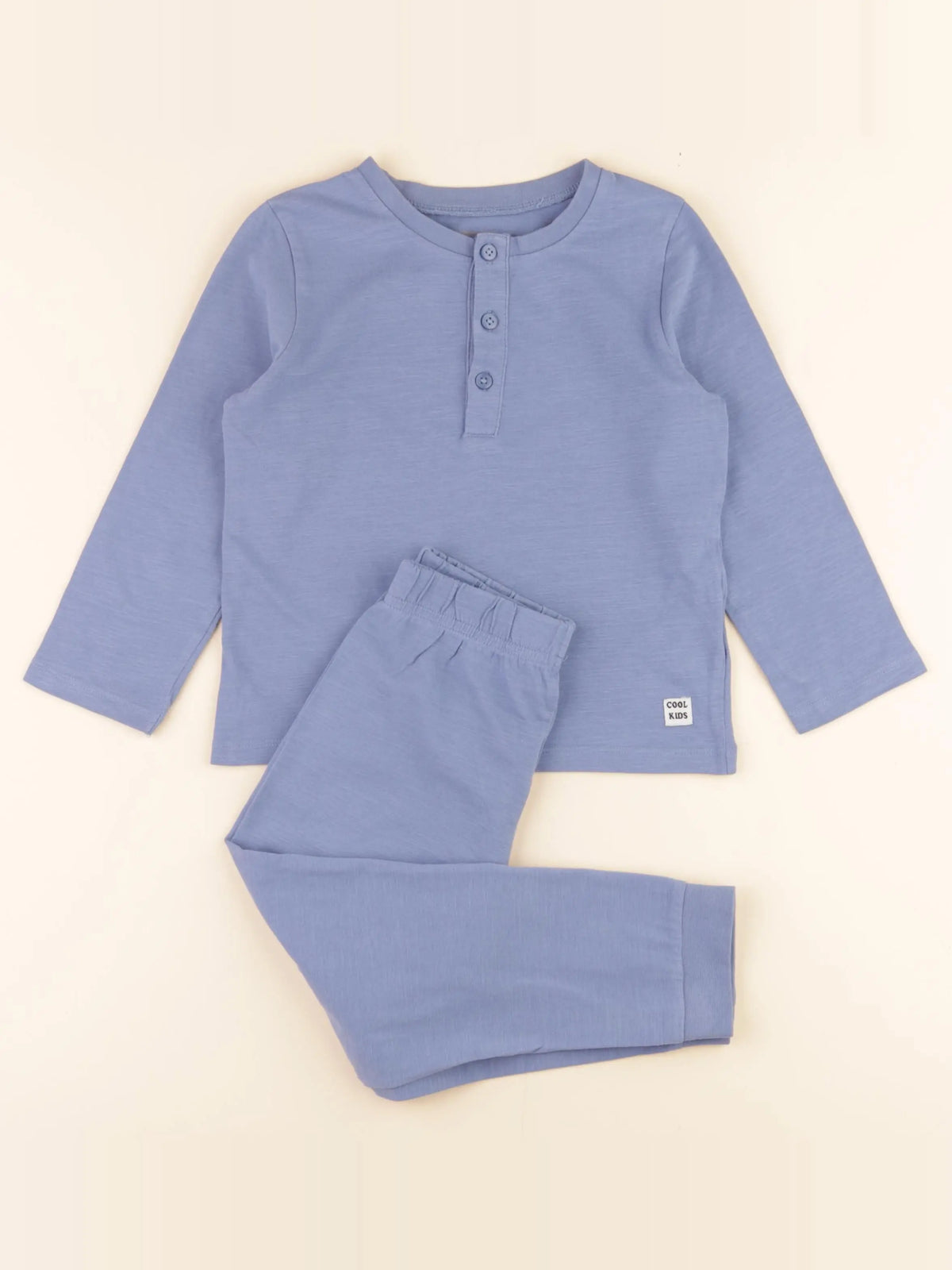 Vertbaudet - pyjama coton bleu - 4 ans