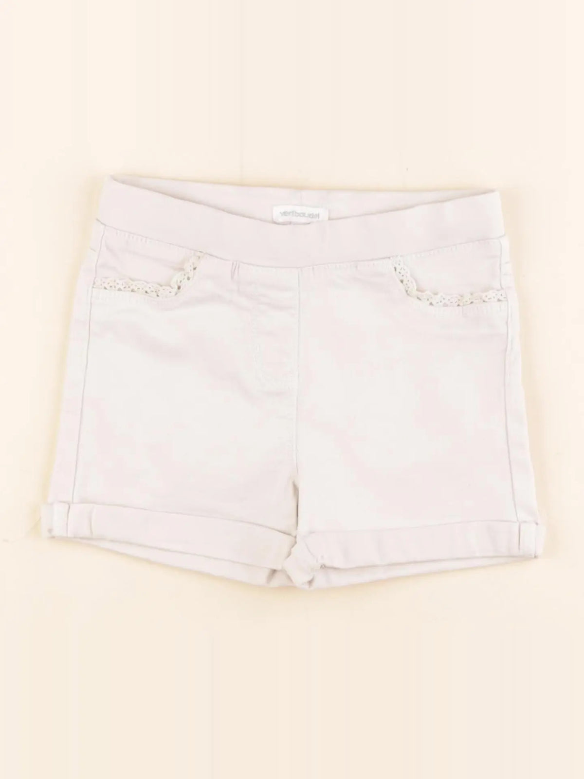 Vertbaudet - short blanc - 6 ans