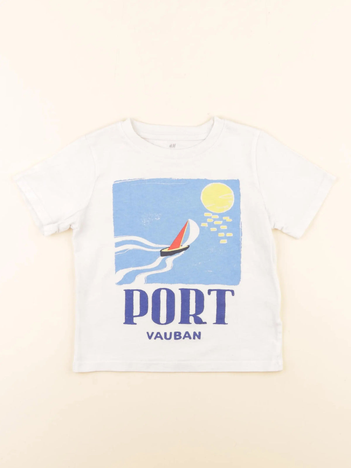 H&M - tee-shirt blanc - 2/4 ans