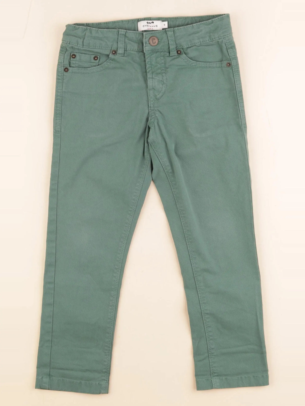 Cyrillus - jean vert - 6 ans