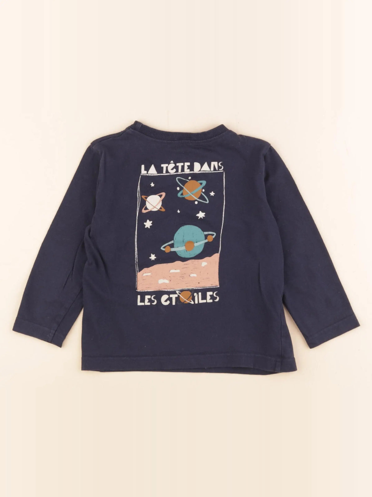 Tape à l'oeil - tee-shirt imprimé au dos bleu - 3 ans