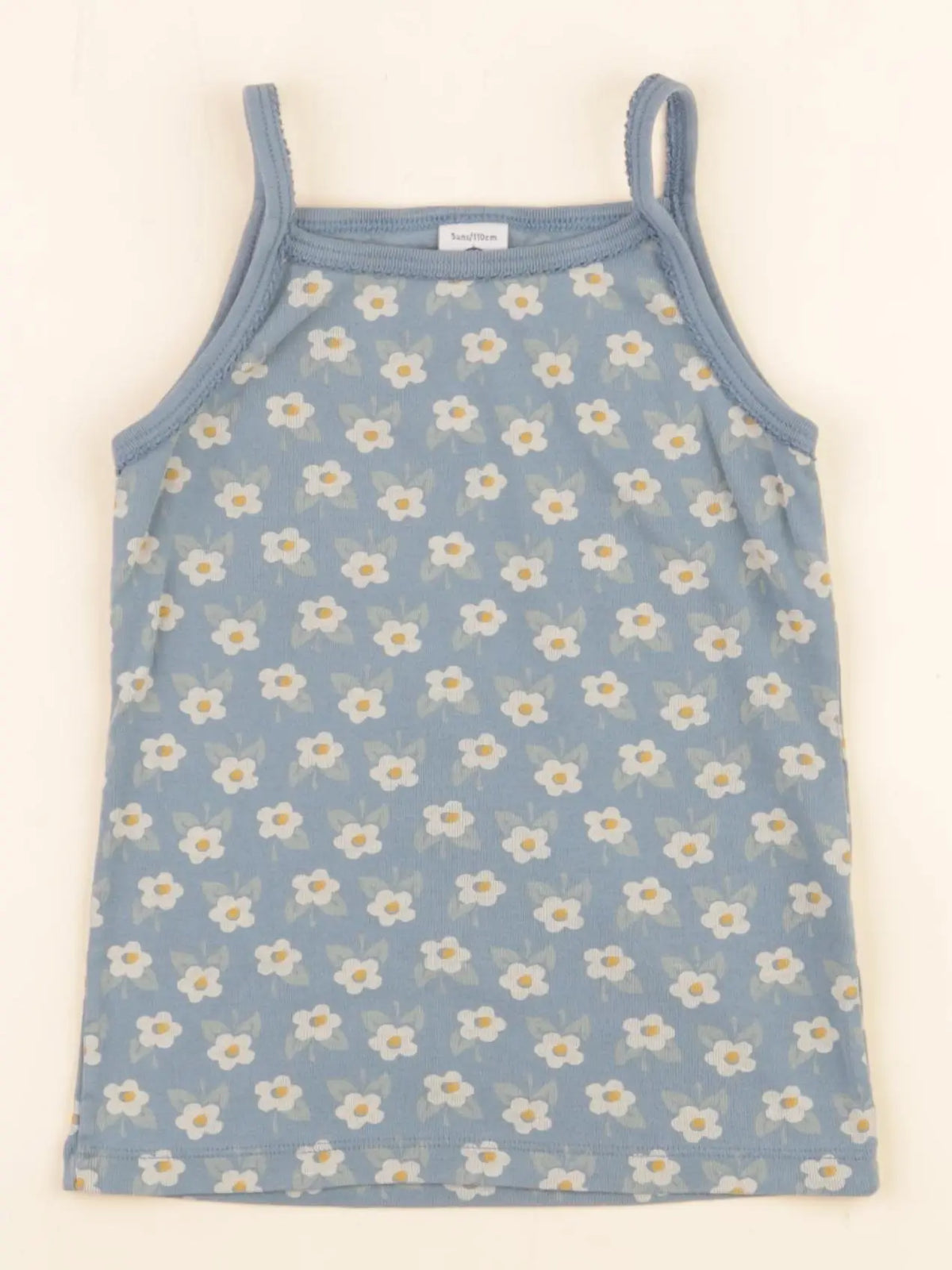 Petit Bateau - maillot de corps bleu - 5 ans