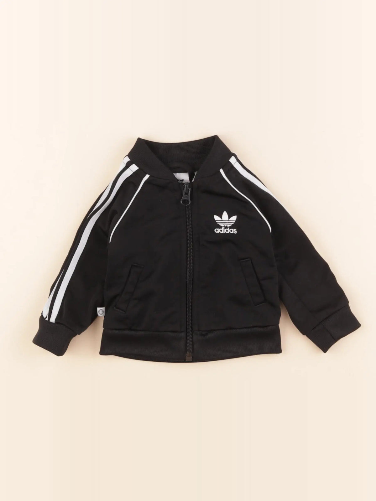 Adidas - sweat noir - 0/3 mois