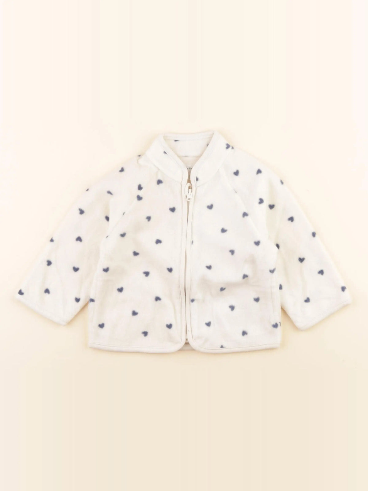 Vertbaudet - polaire blanc, bleu - 12 mois