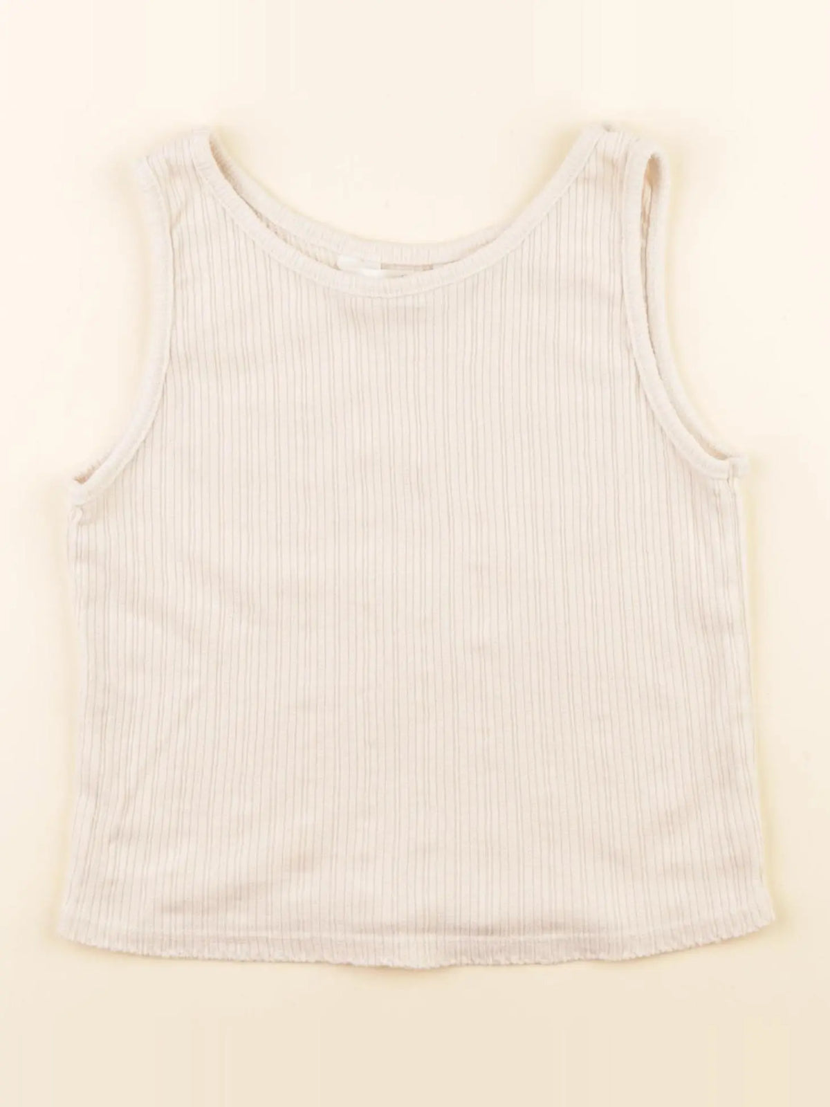 H&M - débardeur blanc - 6/8 ans