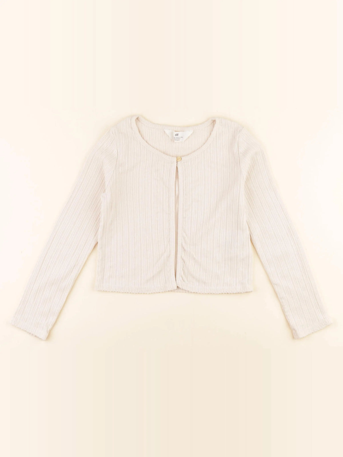 H&M - gilet blanc - 6/8 ans