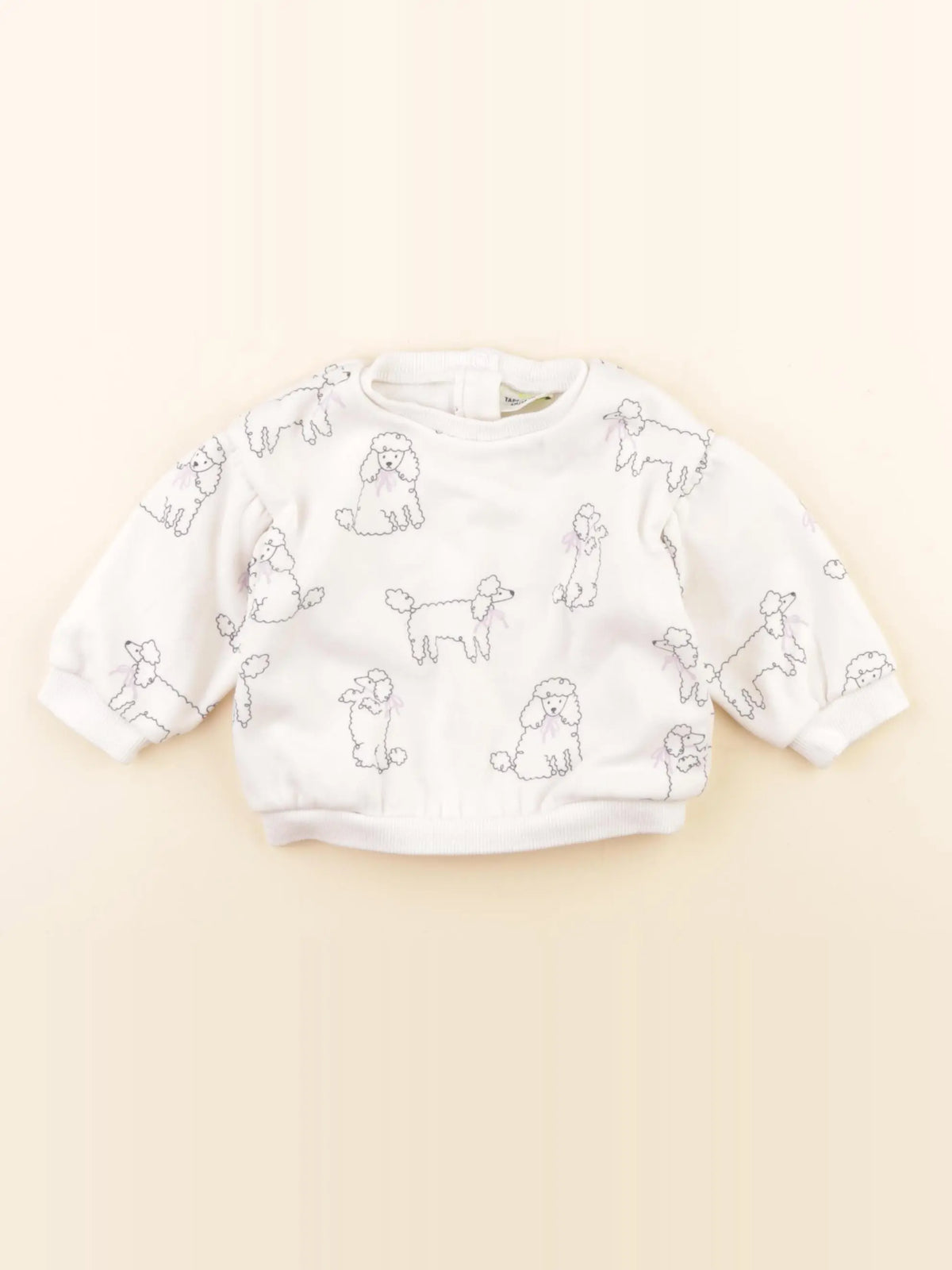 Tape à l'oeil - sweat blanc - 6 mois