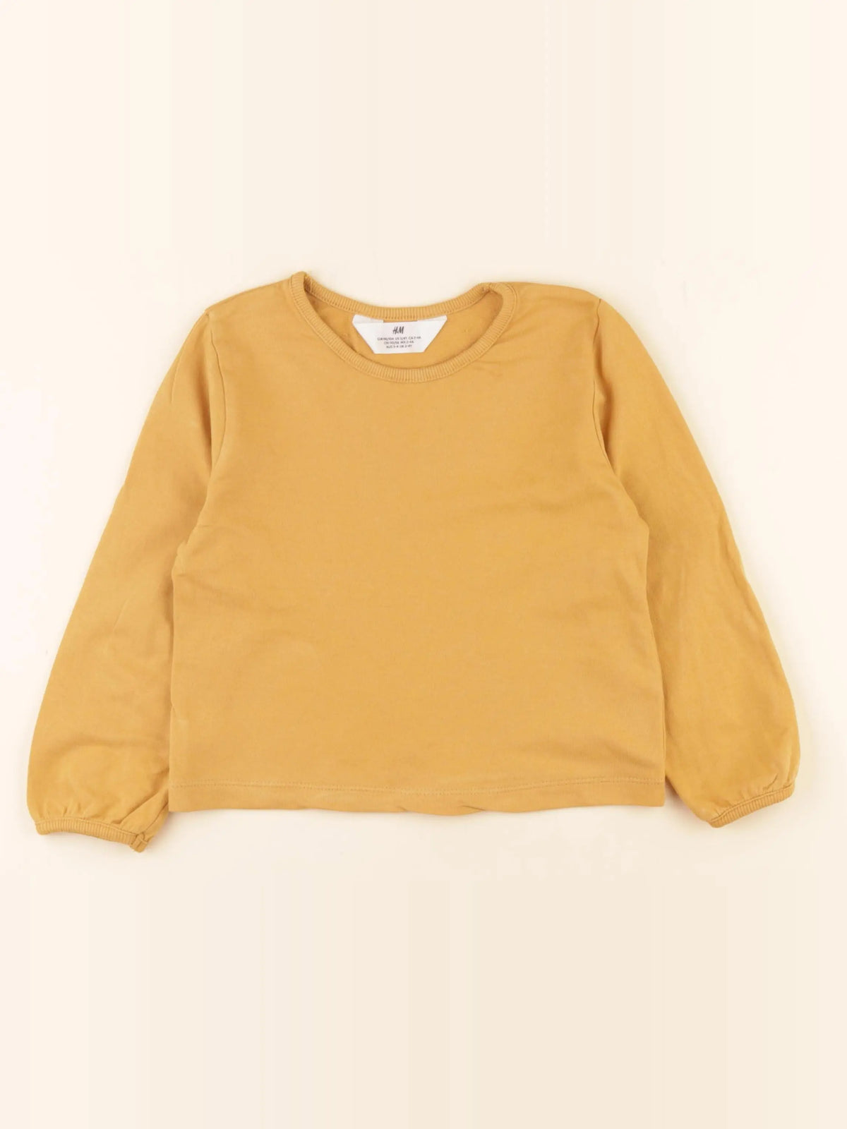 H&M - tee-shirt jaune - 2/4 ans